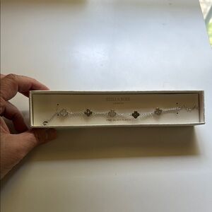 C28 Stella Rose Silver Plated Bracelet
